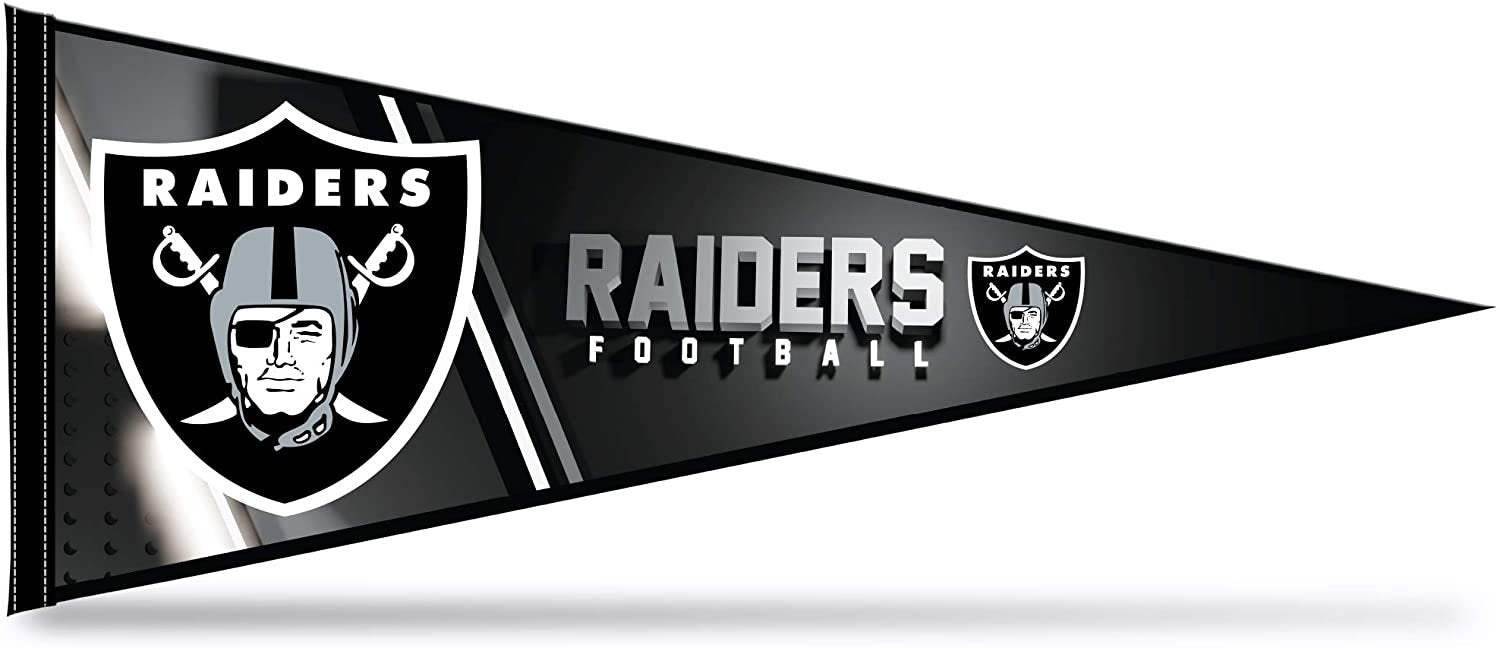 Las Vegas Raiders Pennant 12x30 Inch Soft Felt