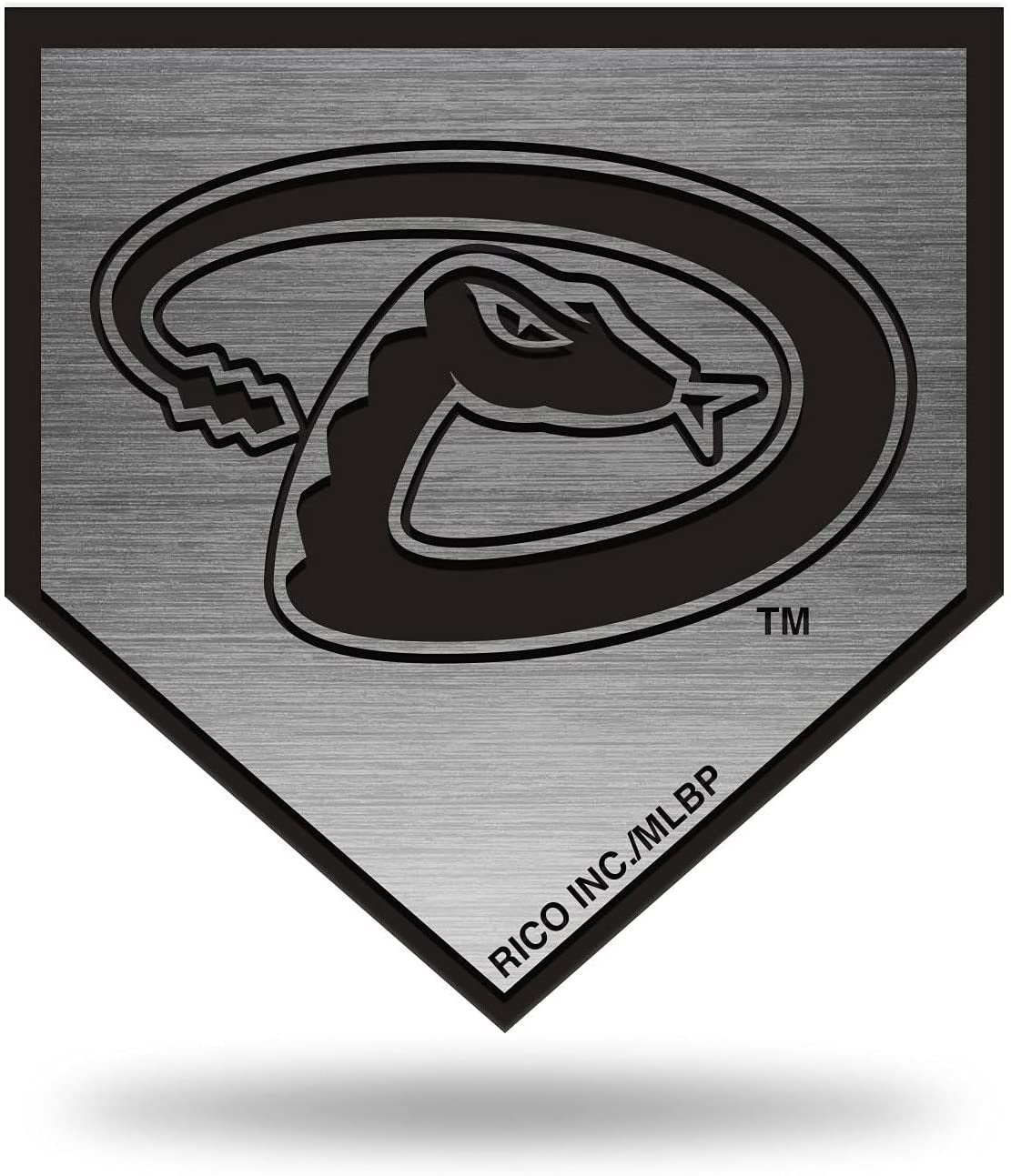 Arizona Diamondbacks Auto Emblem Decal Premium Solid Metal Antique Nickel Design Raised Baseball