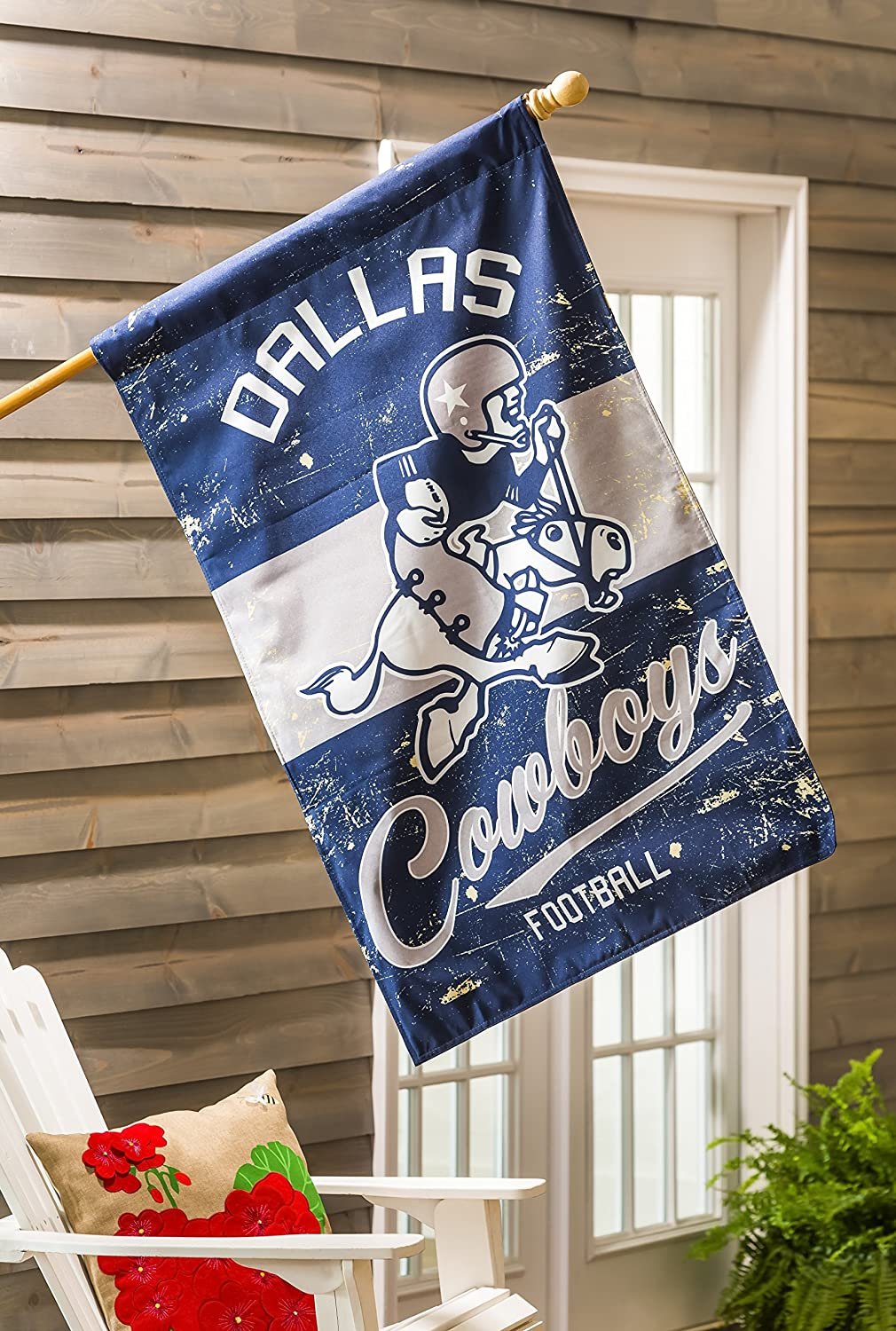Dallas Cowboys Premium Double Sided Banner Flag 28x44 Inch Vintage Logo Design Indoor Outdoor