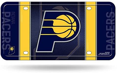 Indiana Pacers Metal Auto Tag License Plate, Jersey Design, 6x12 Inch