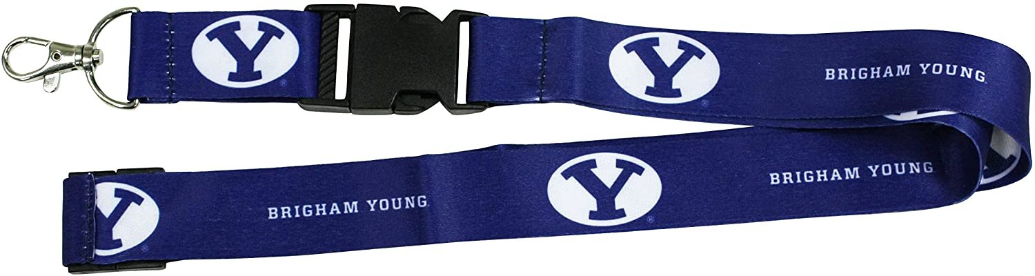 Brigham Young University BYU Cougars Lanyard Keychain Double Sided Breakaway Safety Design Adult 18 Inch