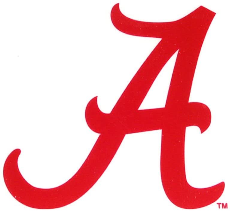 University of Alabama Crimson Tide 3 Inch Flat Static Cling Decal